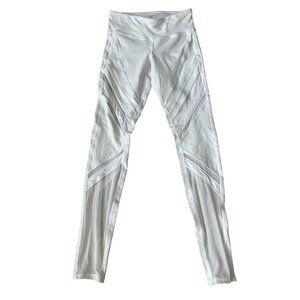 ALO Women's White Sheer Panel Leggings Size XS